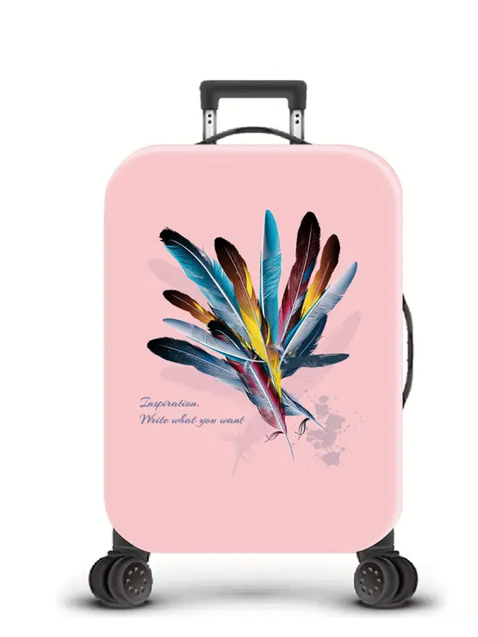 Feather Pen Design Luggage